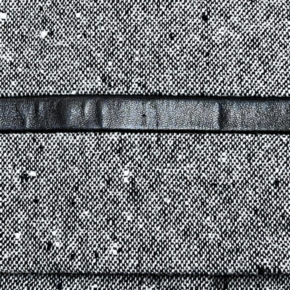 Pendleton Gray Wool Blazer with Faux Leather Trim Size 10 - Picture 11 of 11